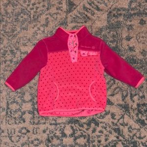 Kids pink fleece pull over size 2t